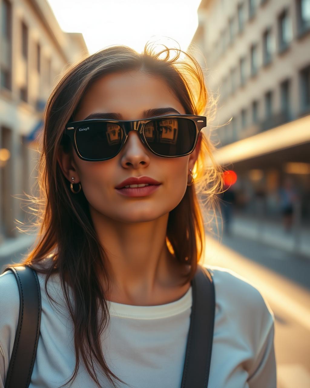 Style urbain au coucher du soleil